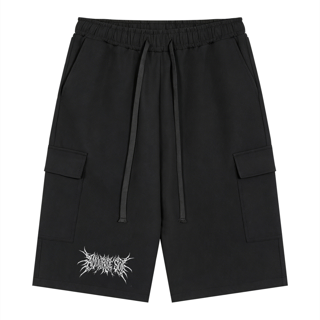 Unisex Drawstring Cargo Shorts